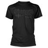 Besessen Schwarzes Band Logo T-Shirt S Schwarz