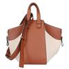 LOEWE A538S35X27 Leather x Canvas Hammock, Small, 2-Way Shoulder bag Tan x NaturalUsed