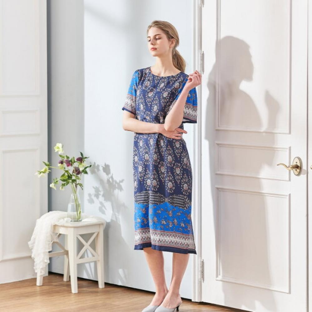 L Affair Women kupLabeL Navy Rayon Dress Lwofd136 Ny