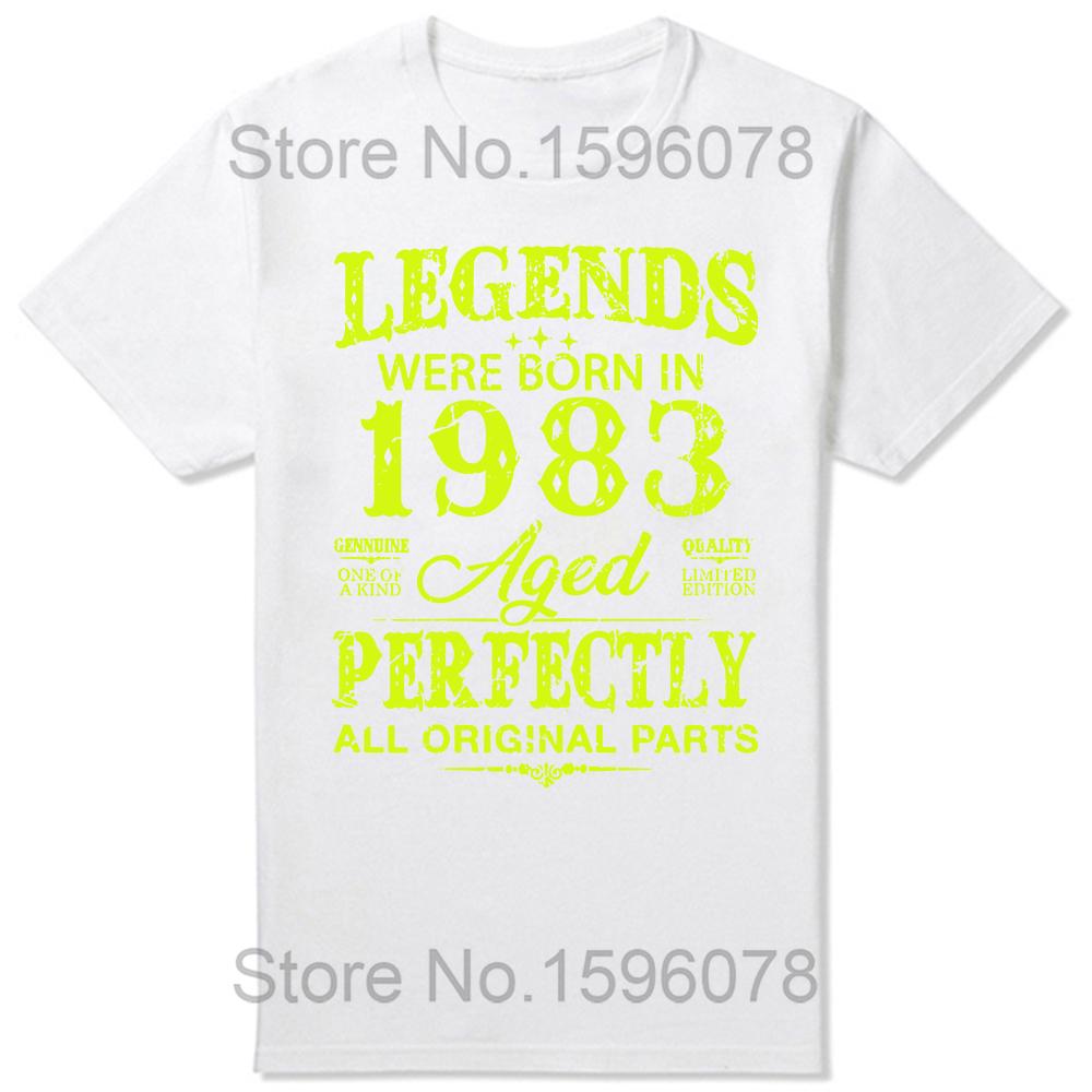 Made In 1983 Limited Edition Birthday Gift T-Shirt for Men Cotton T Shirts 41 Years Old Short Sleeve Tee Shirt Gift Idea Tops