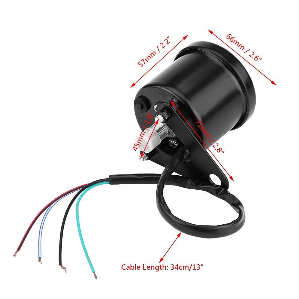 Speedometer, LED, Motorcycle, Speedometer, Odometer, Universal Digital Meter, Tachometer Speed Gauge, Bike Meter,