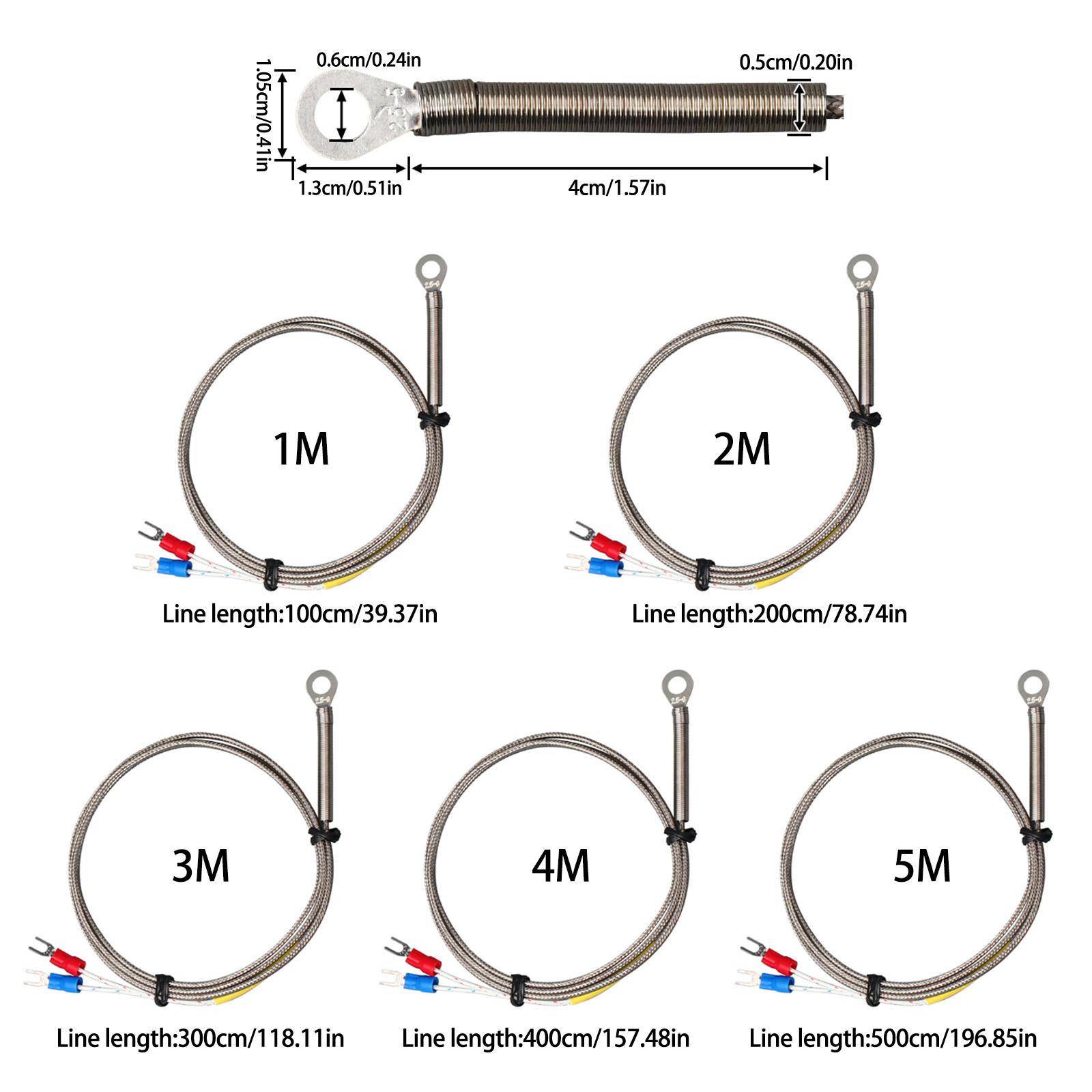 

High Durability K Type Temperature Sensors With Metal Patches Design Suitable For Engineers &Technicians Quick Response 1 meter