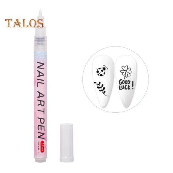 Ручка для рисования ногтей, быстросохнущая ручка для рисования, безопасный компактный дизайн, ручка для рисования, принадлежности для ногтей белый