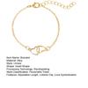 Yousheng Women Bracelet Connected Heart Pendant Adjustable Length Lobster Clip Romantic Love Symbolization Valentines Day Gift Lady Wrist Jewelry
