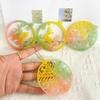 4pcs Silicone Mold for Keyring Pendant Christmas Theme Keychain Ornaments Moulds Stylish Key Chain Accessory Molds