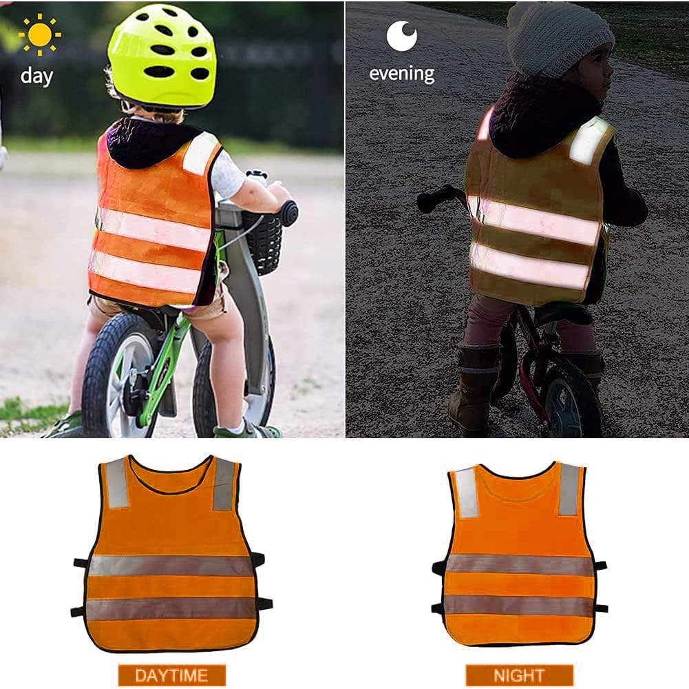 Children's Reflective Vest, High Visibility Vest, Lightweight High Visibility Vest, Car, High Visibility Vest, Children, Safety Vest, Washable