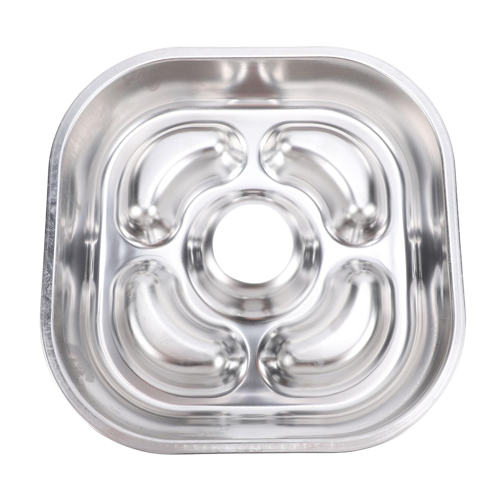 

Slow Feeder Dog Bowl 304 Stainless Steel Non Slip Prevent Overflow Tipping Metal Pet Food Bowl