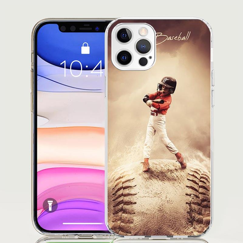 Baseball Sport Phone Case for Apple iPhone 17 Air 16 15 Plus 14 + 13 Mini 12 11 Pro Max 7 8 SE 16Max Soft Shell Cover Coque 17 A