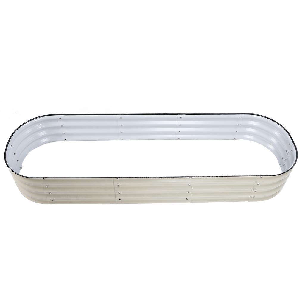 Raised Garden Bed Kit   Stylish Metal Raised Planter Bed with Installation Parts for Vegetables Flowers Ground Planter Box