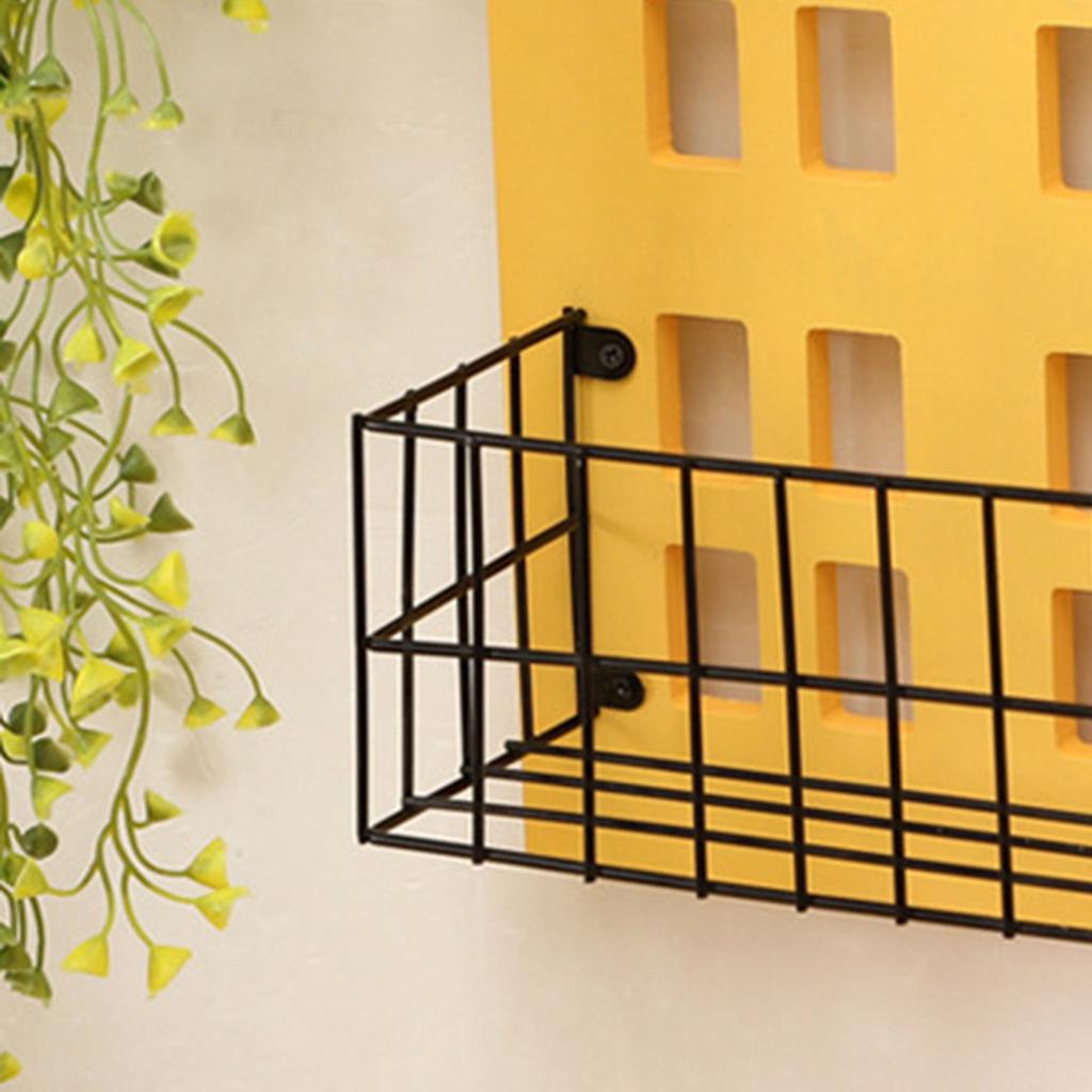 Wall Storage Shelves Hand Made Wood House Shape Wall Mounted Shelf for Bedroom Living Room Yellow