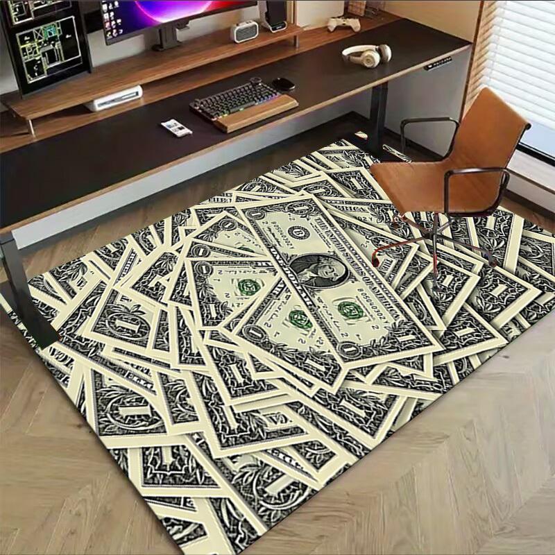 1 Stück Dollar-Banknote Extra Groß Rutschfester Boden Teppich, Büro, Familie, Schlafzimmer Großer Bereich Teppich Innen Teppiche, Lebendige Farben