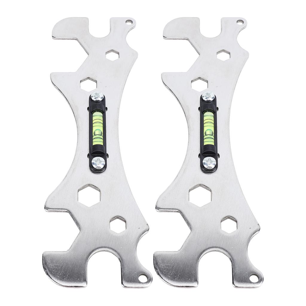 2 STÜCKE Duschschlüsselwerkzeug Multifunktional Tragbar Hohe Genauigkeit Badezimmerreparaturschlüssel für Zuhause