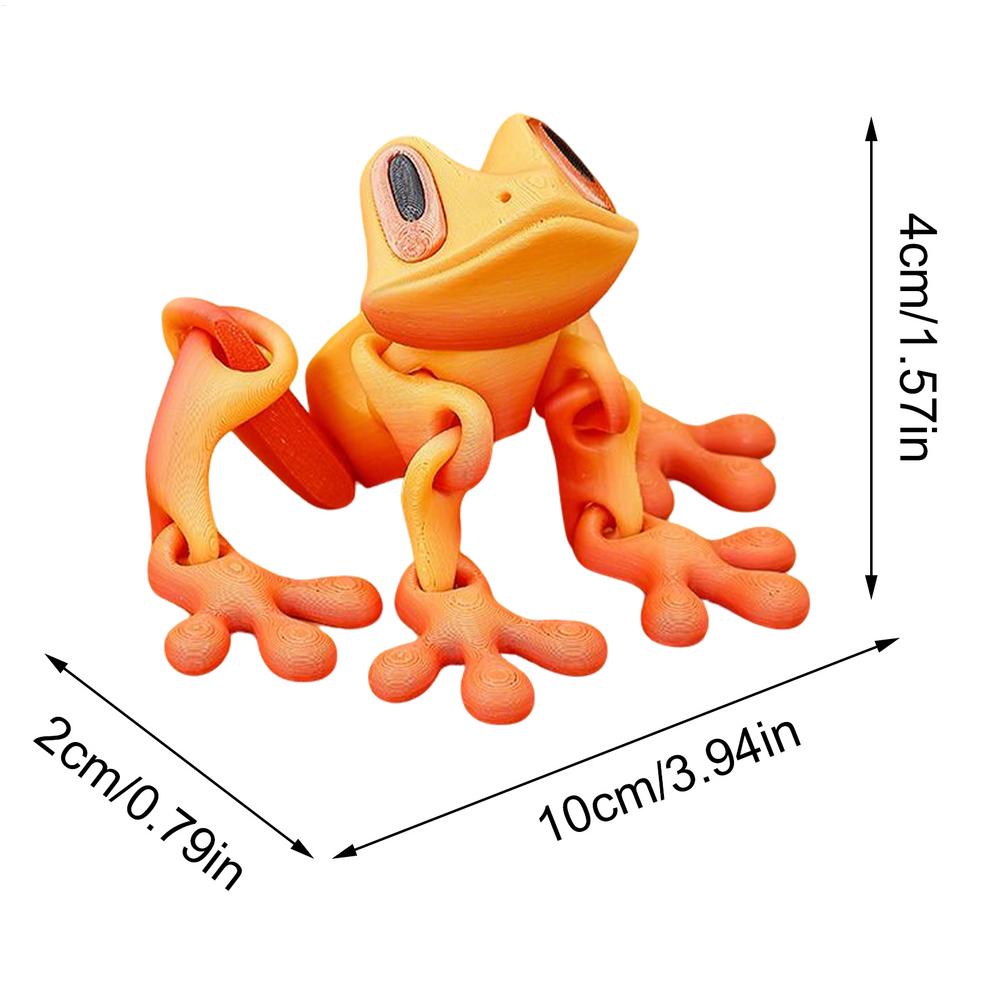 3D Printing Magnetic Frog Fridge Magnet Cute Novel Creativity Home Ornament Stress Relief toys gift Animal Refrigerator Magnet