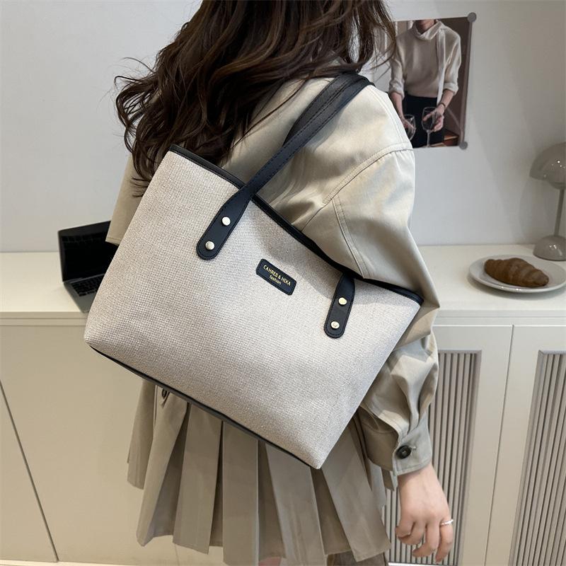 Women's bag 2025 autumn and winter new trendy versatile shoulder underarm bag commuting large capacity tote bag handbag