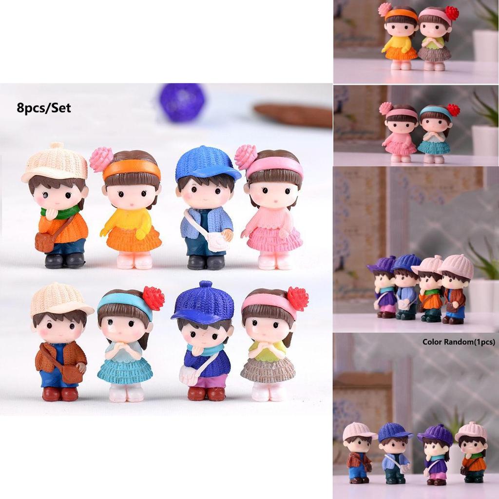 Realistic Miniature Couple Figurines Perfect For Enchanting Garden Landscapes