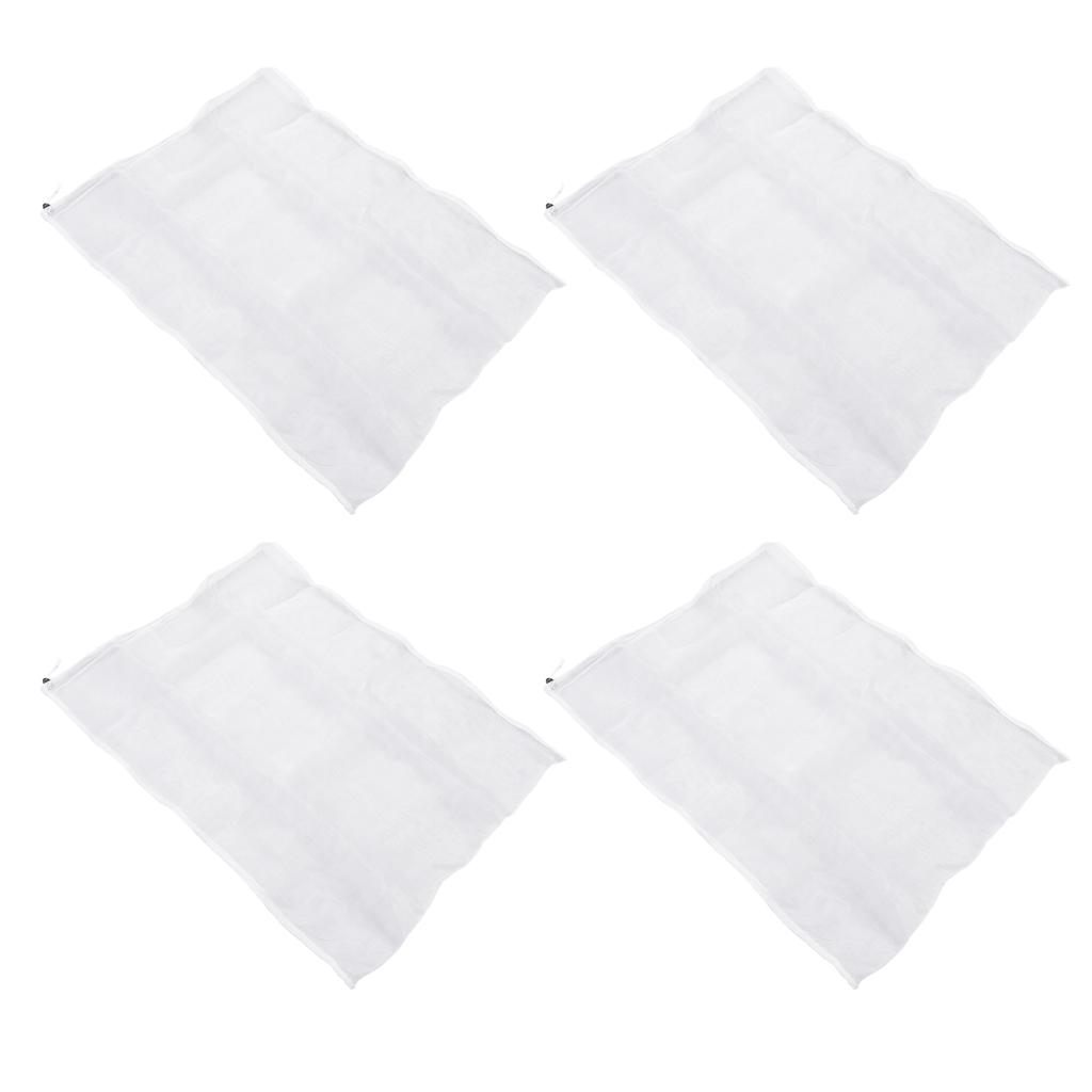 4PCS Protective Cover Netting Barrier Drawstring Design Garden Bird Barrier Mesh Cover 1.8x1.8m