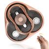 Hand Spinner Three-layer Dual Slider Spiral Texture Rotating Non-slip Stress Relief