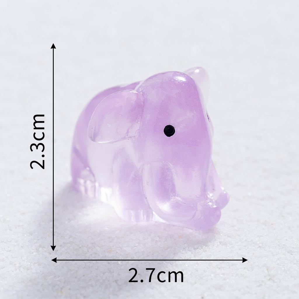 

Креативные микроландшафтные ночные радужные мамонты, полимерные украшения для подарка фиолетовый