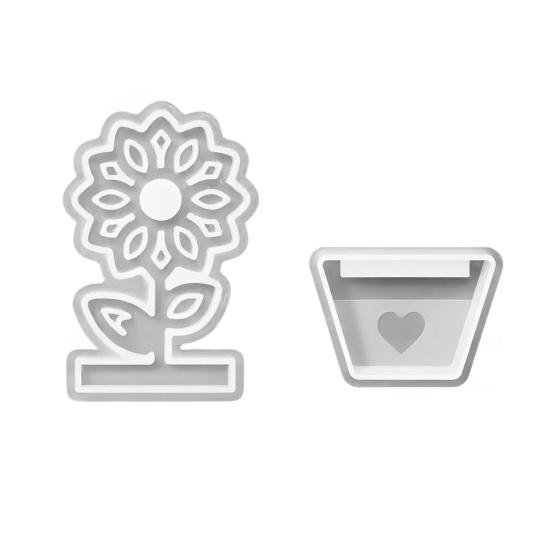 Silicone Flower Mold Tulip Sunflower Bouquet Epoxy DIY Candle Soap Mold Aromatherapy Gypsum Clay Art Jewelry Making Kit