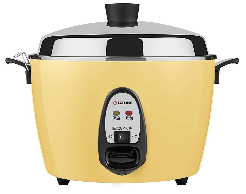 Official Daido Electric Pot Rice Cooker 10 Cups Stainless Steel Outer Pot Yellow Color L Size [TATUNG Store] (Electric Pot) - - [Genuine Product]