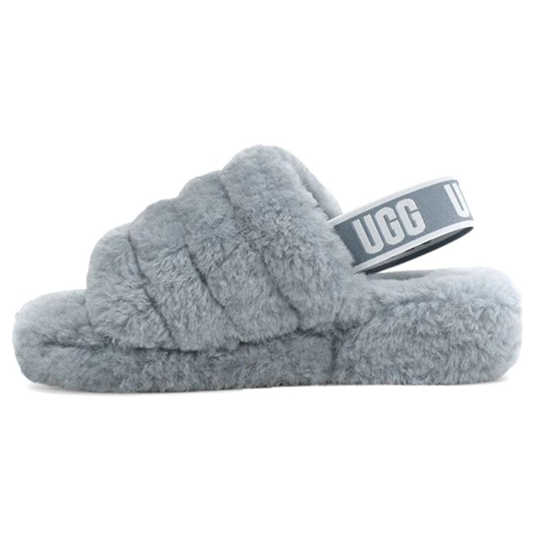 

UGG Пух Да Овчина Удобные Прочные Модные Тапочки Женские Тапочки Серый-Дымка 1095119-AFG 39