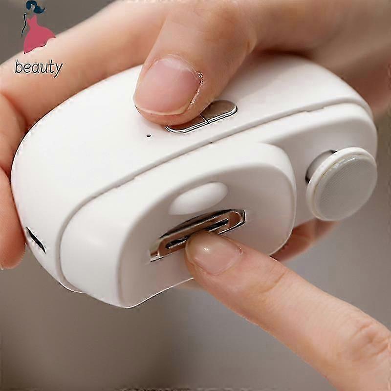 Automatischer elektrischer Nagelknipser, wiederaufladbarer USB-Nagelknipser, Schleifer, Clipper, Cutter, Polierwerkzeuge mit Licht für Babys und Erwachsene