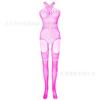 Sex Underwear Sexy Temptation Neck Hollow Open Crotch Transparent One-piece Net Clothes Net Hole One-piece Net Socks
