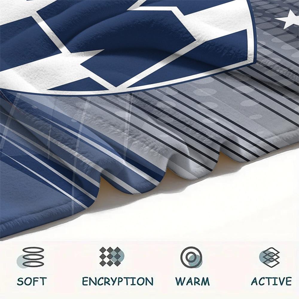 CF. Monterrey Print Flanelldecke, Hohe Qualität, Bequem für alle Jahreszeiten, Heimdekoration, Wärme und Komfort