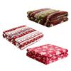 Christmas Throw Blanket Flannel Snowflake Gingerbread Xmas Fleece Blanket Winter Warm Soft Plush Blanket For Couch Sofa Bed