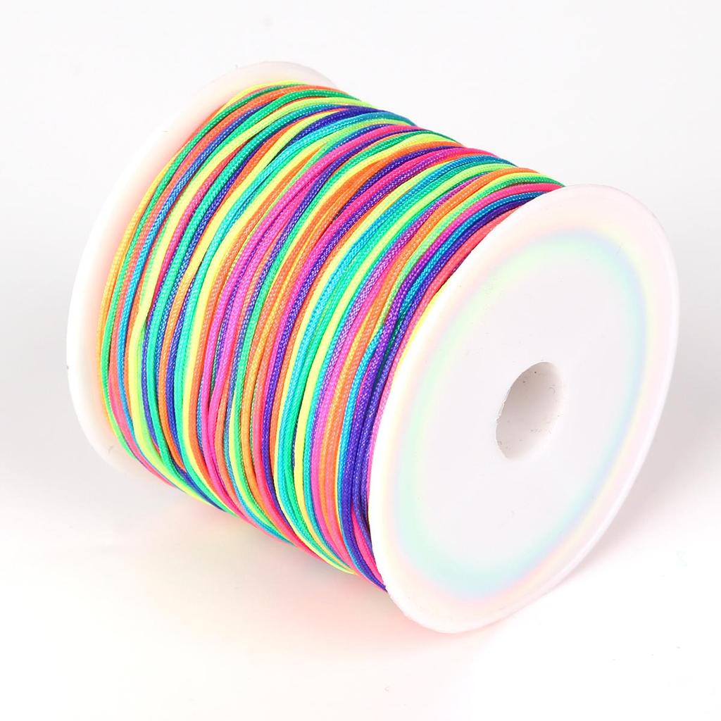 45/120 Meter Baumwollkordel Nylonkordel Faden Schnur DIY Perlenarbeiten Geflochtenes Armband Schmuckherstellung