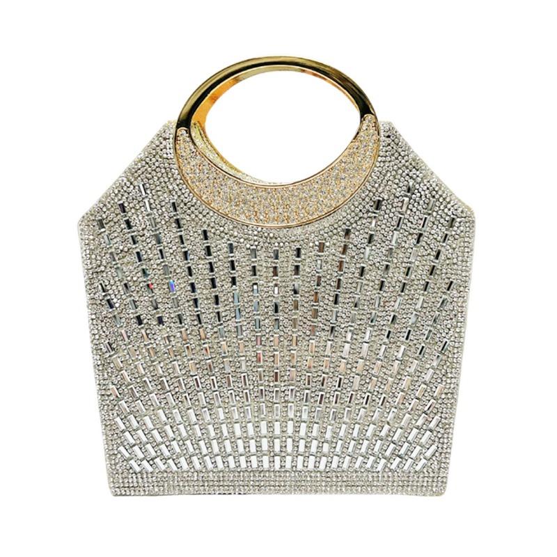 Evening Party Bag - Shining and Elegant Clutch Bag - Bridesmaid Bag - Single Shoulder Crossbody Bag