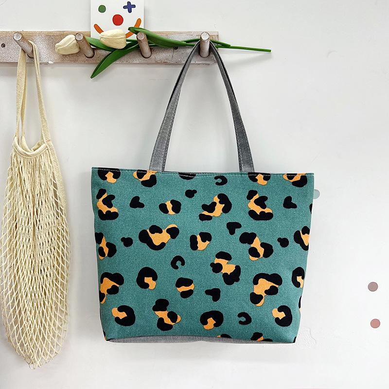 Printed Canvas Women's Fashion Handbag - Casual Commuter Underarm Bag