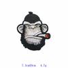 Animal Embroidery Patches for Clothes and Bags: Eagle and Monkey Designs