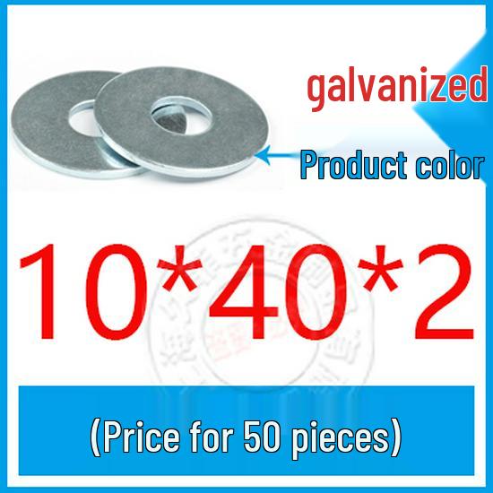 GB96-85 Carbon Steel Galvanized Thickened Oversized Flat Washer, Sizes M3-M20