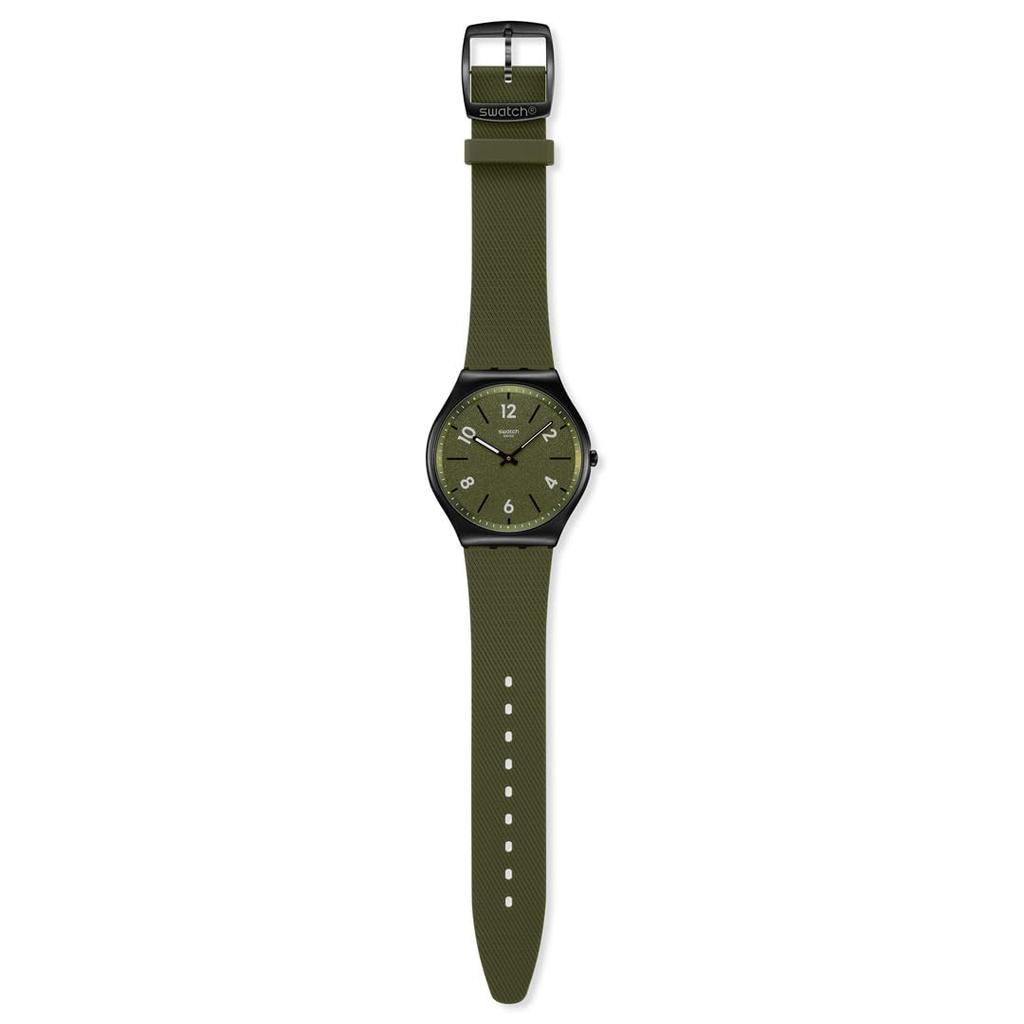 Swatch SKIN IRONY 42 HINT OF PINE Green Watch, SS07B115, Unisex,