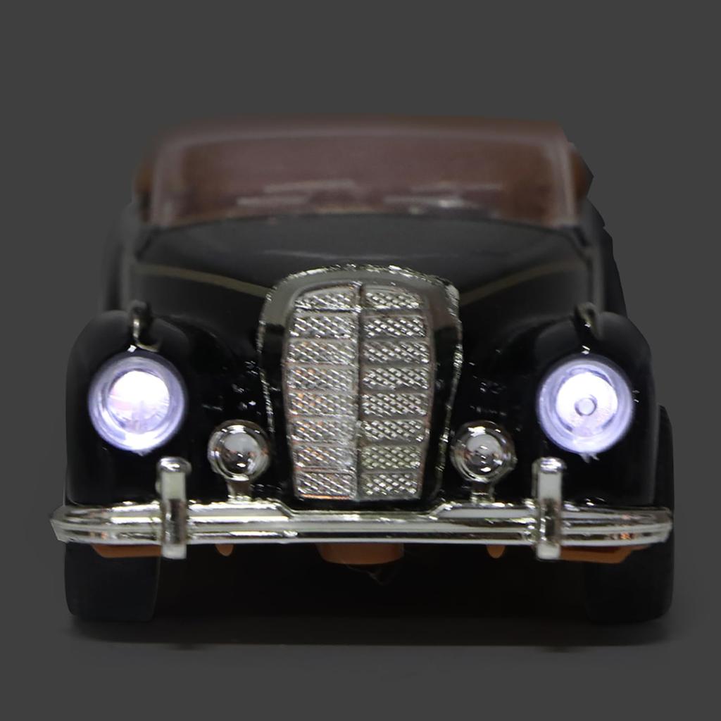 Miniature Car Classic Car Lighting Birthday Kids Toy, Look, Function, Gift, (Black)