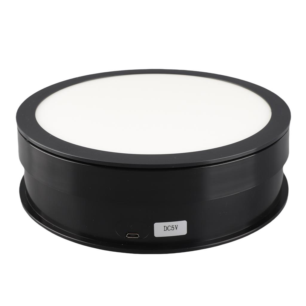 20cm Motorized Rotating Display Stand Rotating Turntable 10kg 22lbs Load Capacity 360 degrees Rotatable Display