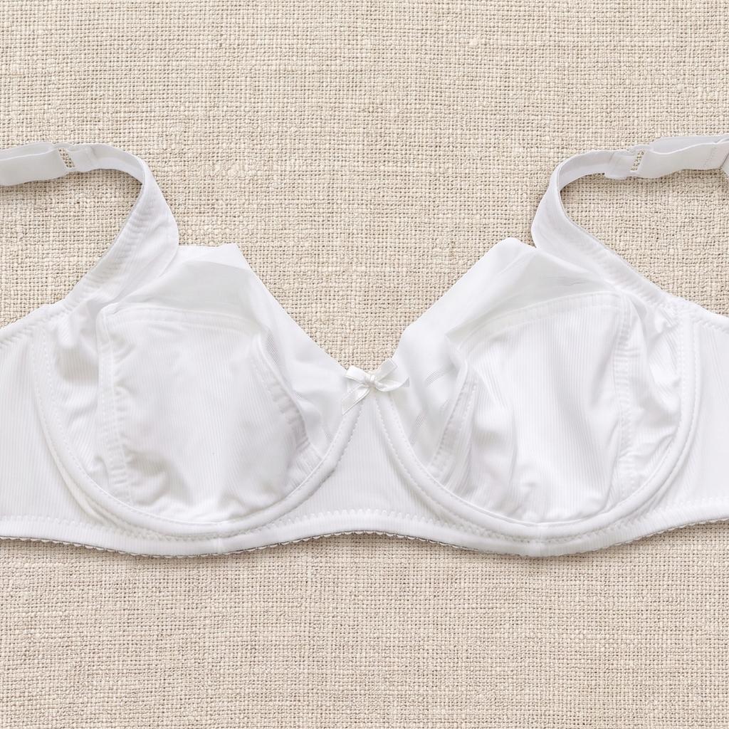 Women's Underwire Unlined Thin Cup Support Bra 38C-48C 38D-48D-2501