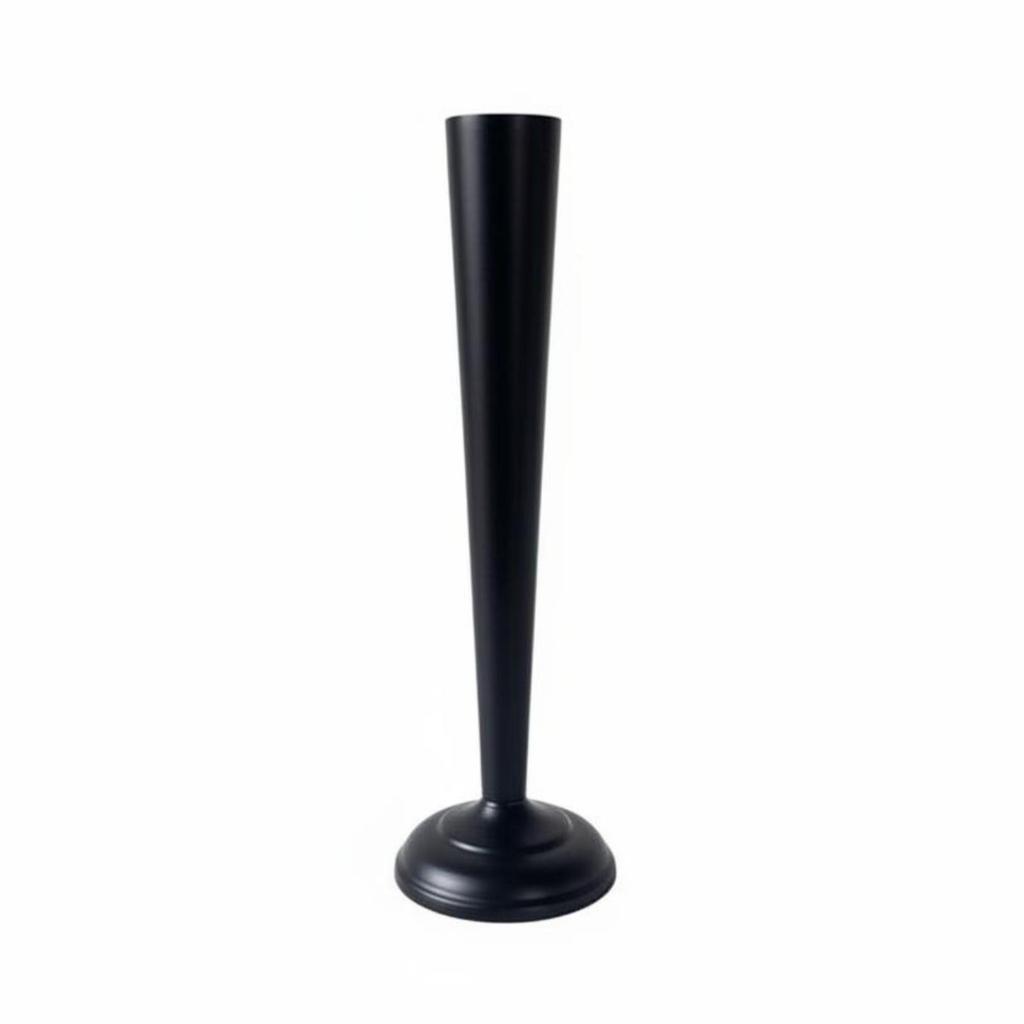 Black Metal Vase Minimalist Design Tall up to Date Style Home Decor for Hotel,