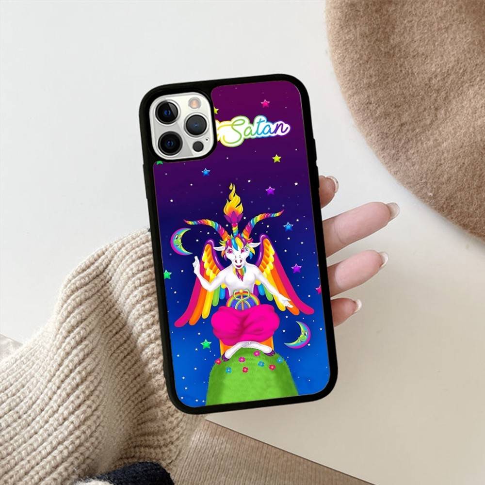 

Lisa Frank Art Phone Case For IPhone 16 Pro Max 15 14 Plus 14 13 12 11 17 PC+TPU Cases Back Cover iPhone 13 pro