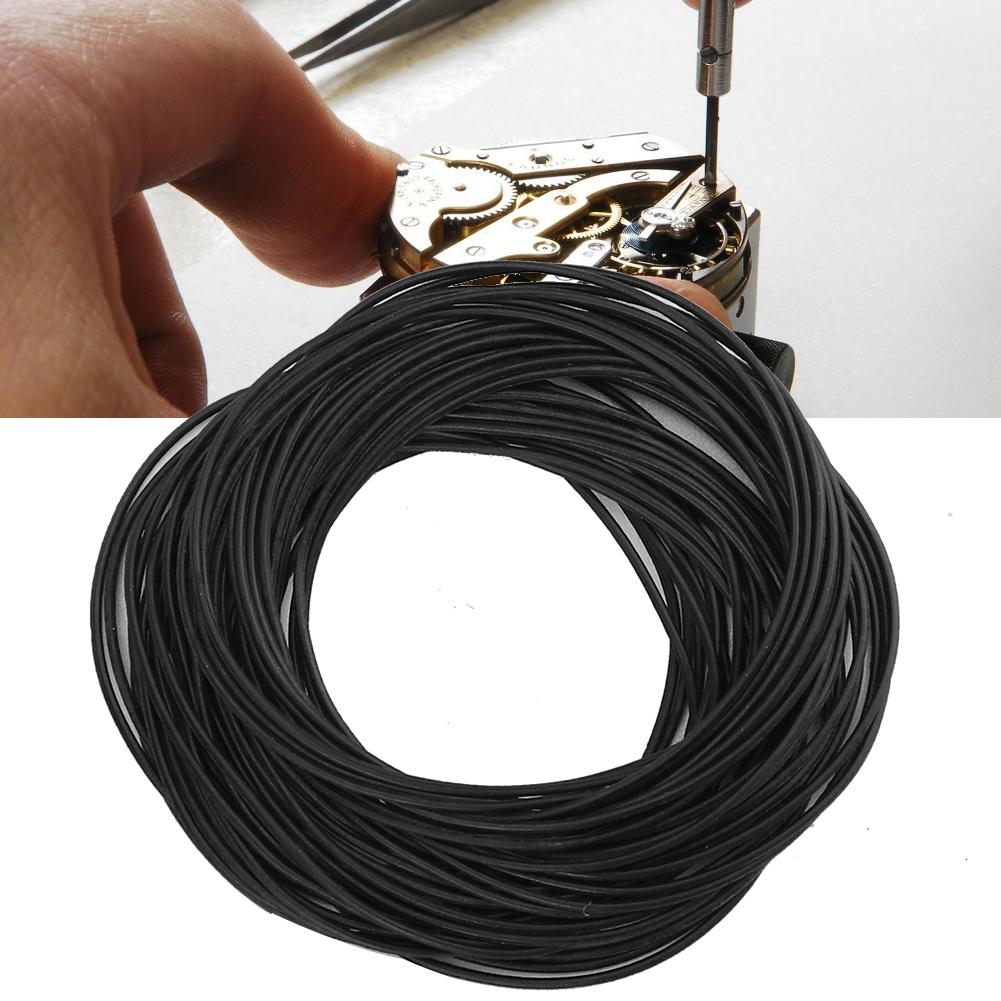 950Pcs O Ring Waterproof Rubber Seal Watch Back Cover Seal Gaskets Repairing Tool 0.5mm