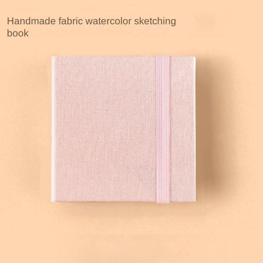 Buntes Mini Stoff Aquarellbuch Papierblock Mini Aquarellmalbuch Kunstbedarf