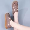 Women's Sandals Summer Essentials Mary Jane Black Beach Flat Shoes Casual Soft Roman Sandals for Girl Plus Size