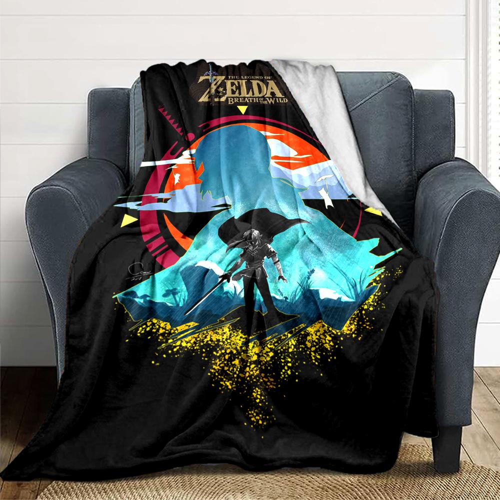 Wild Adventure Hyrule Blanket Soft Throw Blanket For Home Bedroom Bed Sofa Travel Office Solid Christmas Blanket