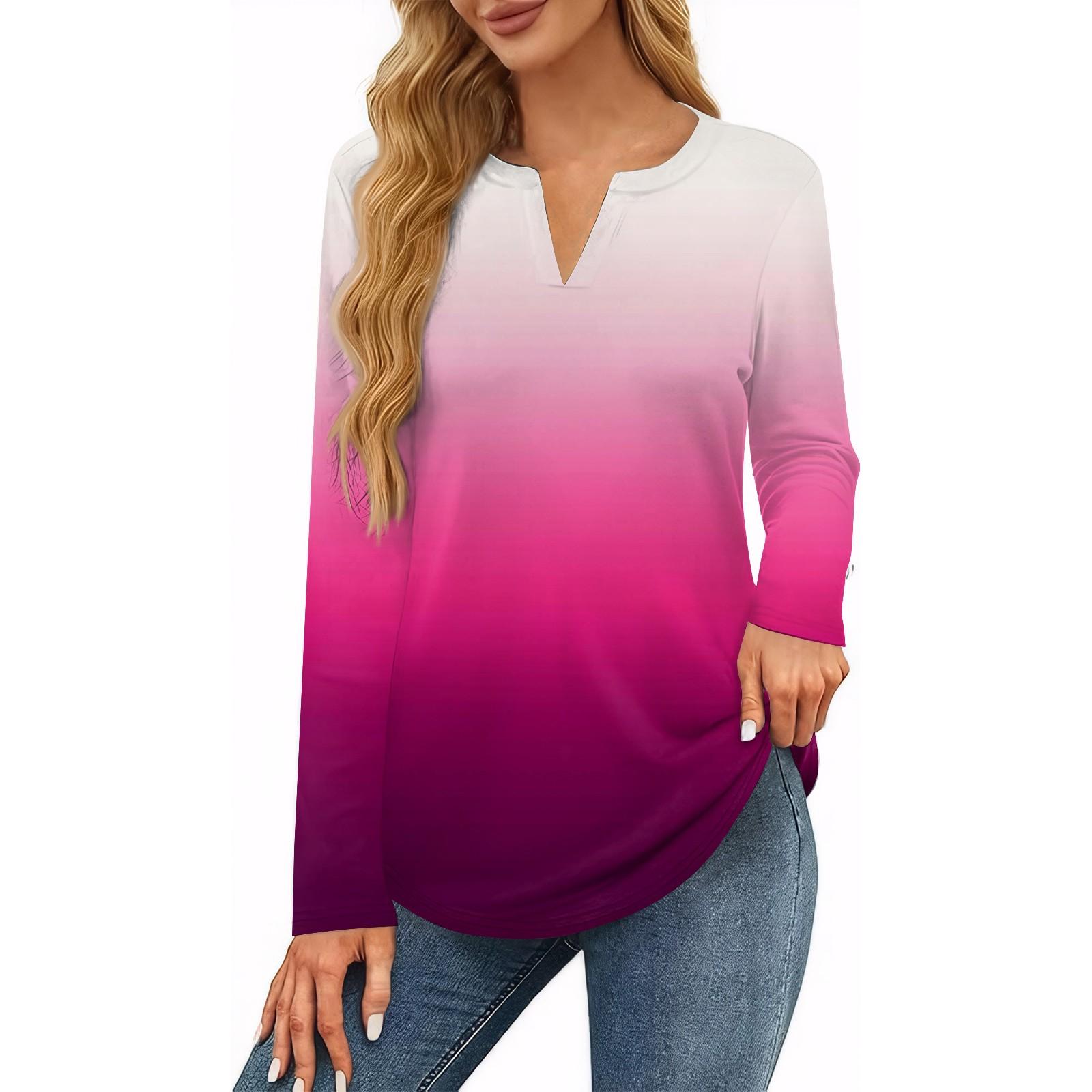 

Женская футболка с принтом, длинный рукав, повседневная, выходного дня, модная, базовая, с V-образным вырезом, обычная, топ XL