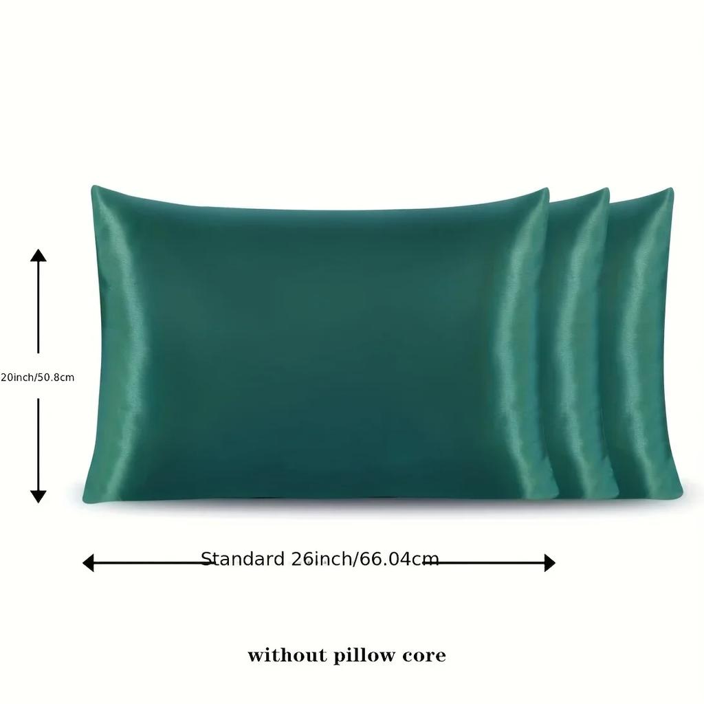 4-Piece Hair Care Set: 2 Silky Pillowcases & 2 Polyester Hair Scrunchies