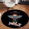 Judas Priest (1) Ofis için Yuvarlak Halı Ofis, Yatak Odası, Oturma Odası ve Ev Alanı için Dekoratif Yer Halısı