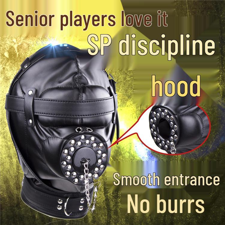 Erotic Flirting Restraint Mask and Couple's Oral Sex Props