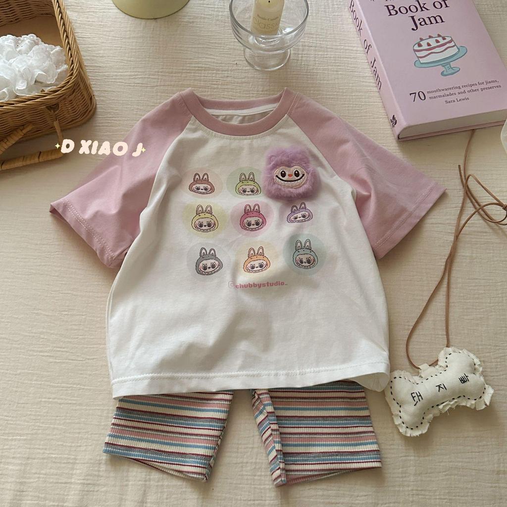 Children's Striped Leggings & Cycling Pants: Available In Large & Small Rolls for Girls & Babies, Korean Style.