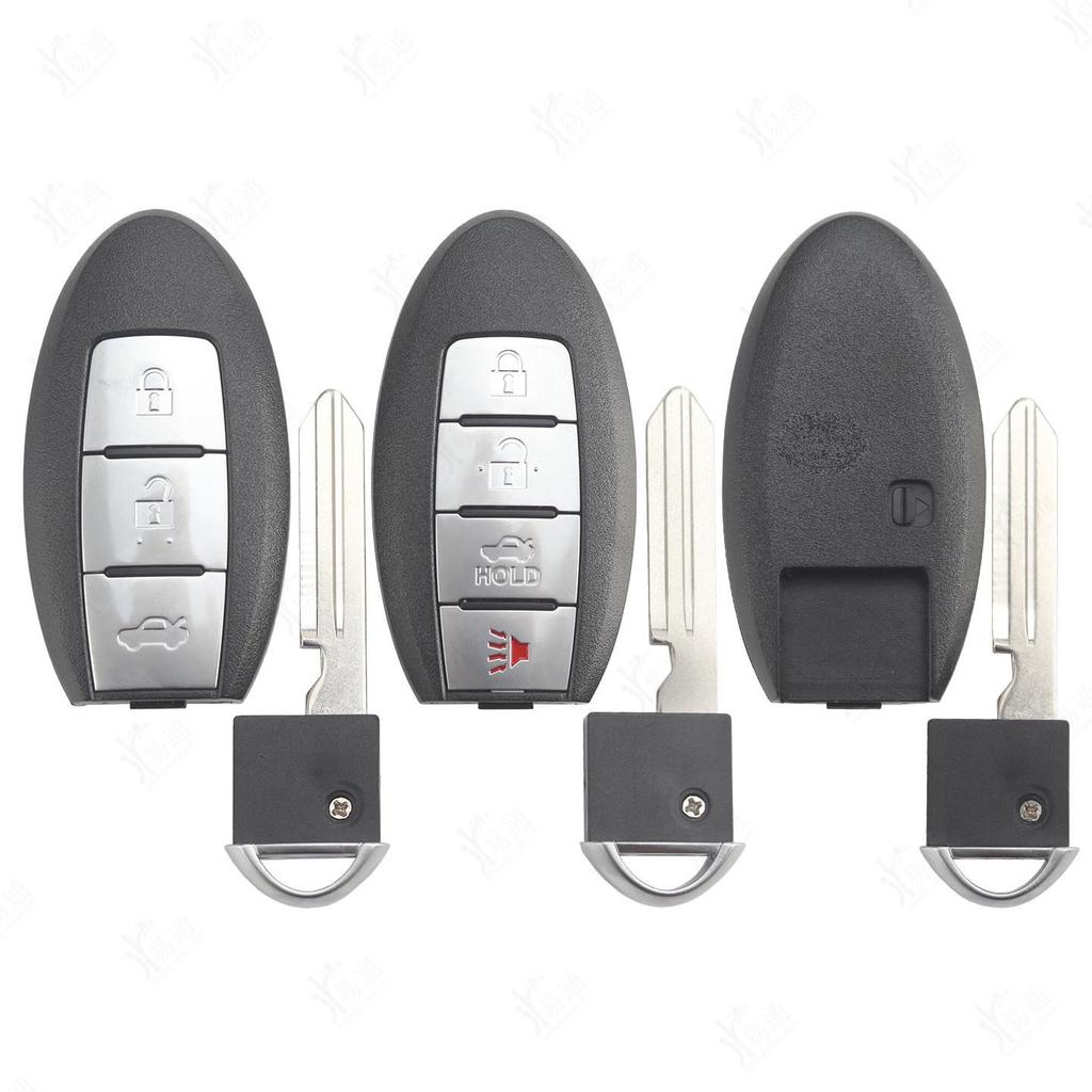 KYDZ 4-Button Smart Key Card for Nissan Model 3 - Remote Key, No Logo